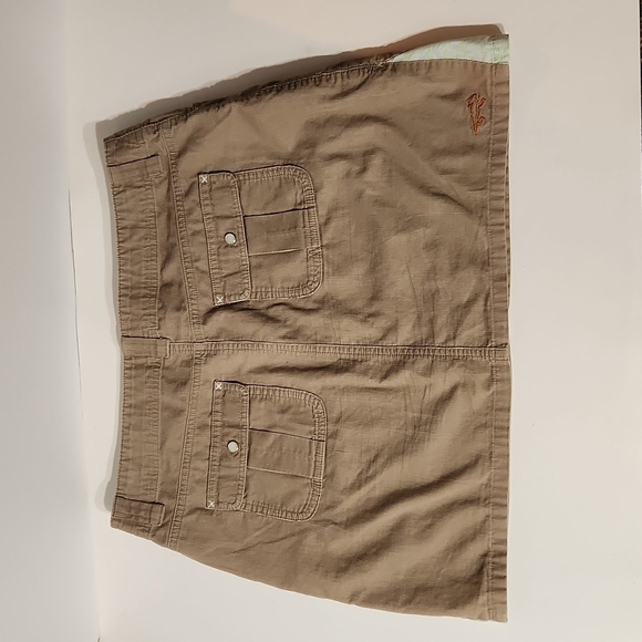 Horny Toad Corduroy Tan Cotton Casual Sport Skirt Size 6 - Picture 3 of 12